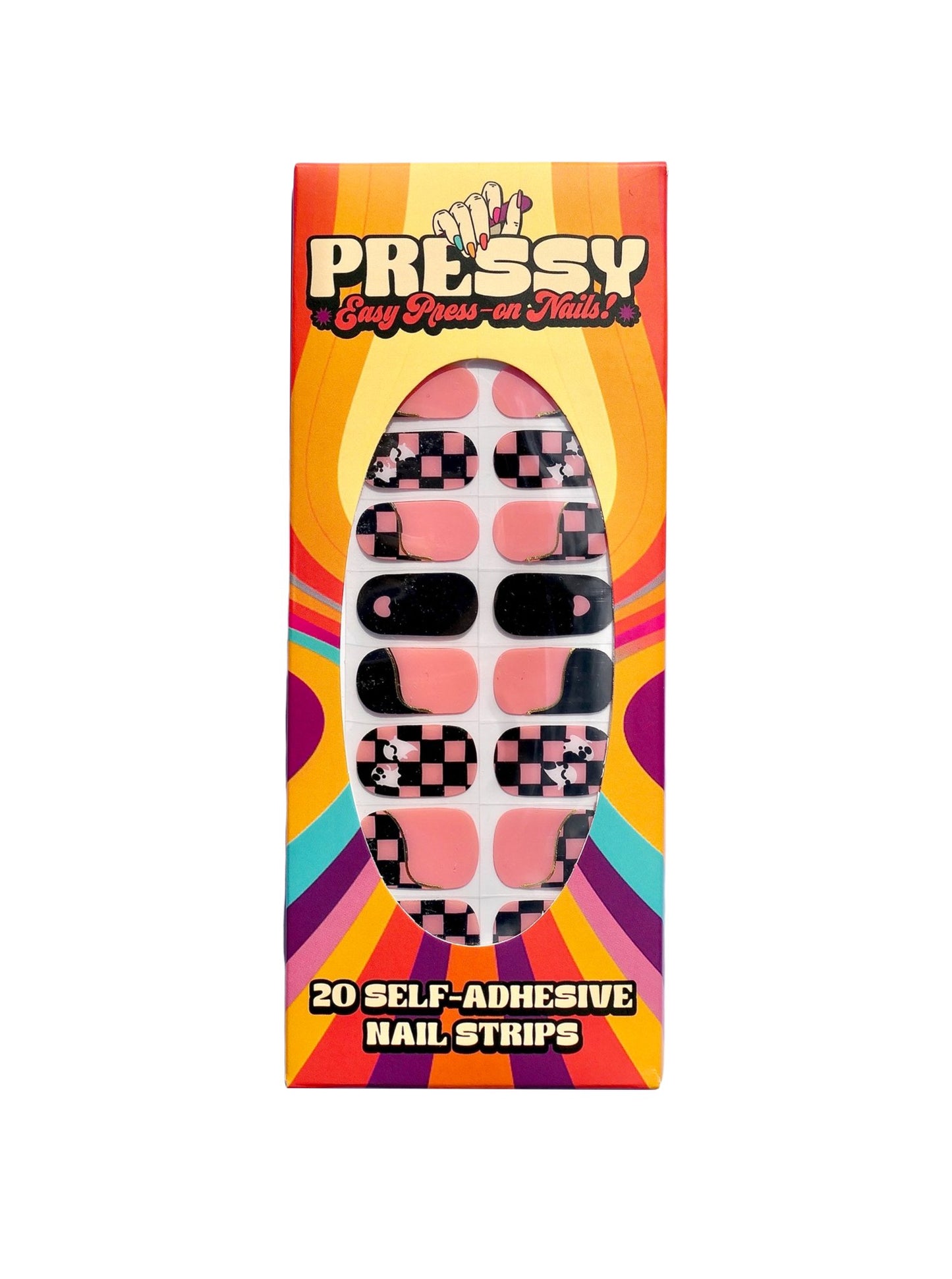 Pressy - Easy-to-Apply, Long-Lasting Unisex Nail Wraps — No UV Required FRED Last 2 WeeksNail WrapPress On Nail
